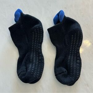 Point Studio Grip Socks S/M Black Blue Barre Pilates Non Slip